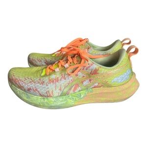 Asics Noosa Tri 16 Size 10.5 Safety Yellow Cool Matcha Marbled Running Shoe